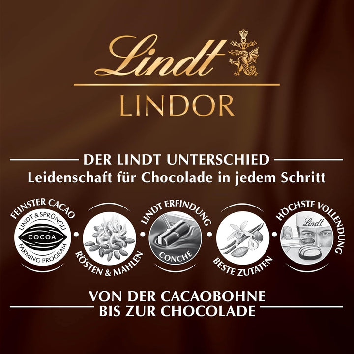 Lindt Schokolade LINDOR Kugeln Cheesecake | 137 G Beutel | Ca. 10 Kugeln Weiße Schokolade Mit Zartschmelzender Cheesecake-Füllung | Pralinen-Geschenk | Schokoladen-Geschenk