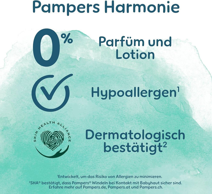 Pampers Baby Windeln Größe 5 (11-16Kg) Harmonie, SPARPACKUNG Mit Doppelter Monatsbox, Sanfter Hautschutz Und Pflanzenbasierte Inhaltsstoffe, 304 Stück