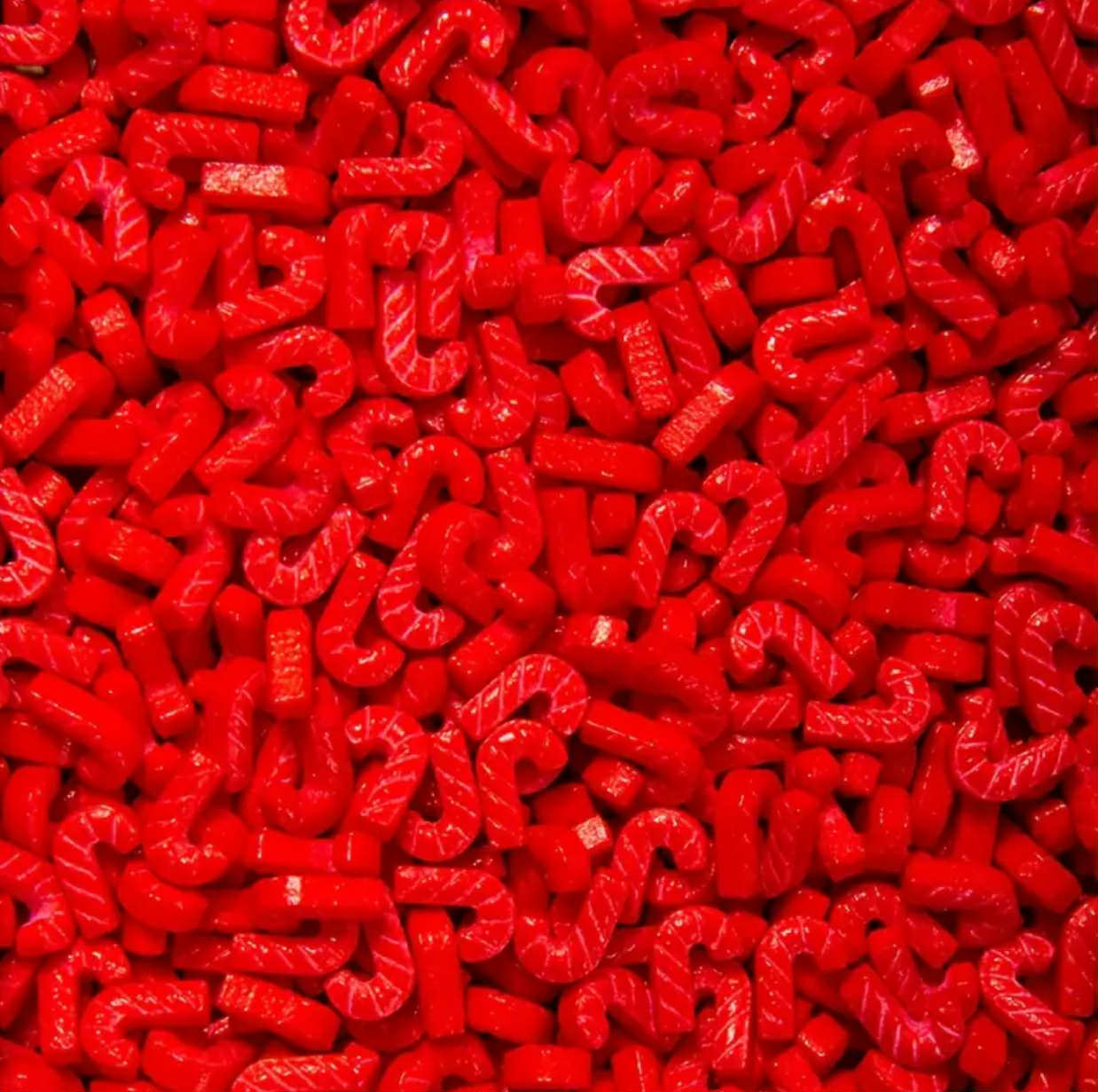 Sprinkles Roșii Bastonașe Crăciun 85g - Decor Festiv Pentru Prăjituri Și Deserturi Delicioase