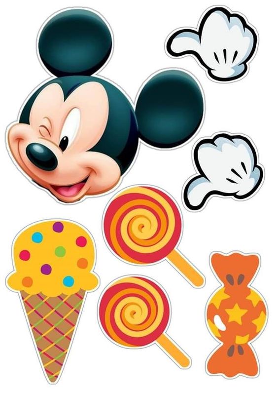 Imagine comestibila, Icing, topper , Mickey Mouse - Nati Shop 