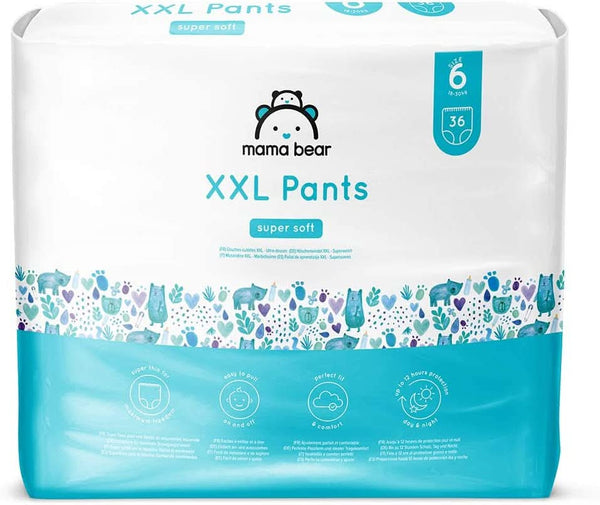 Mama Bear Panty scutece XXL mărimea 6 (18-30 kg), 72 de bucăți (2 pachete de 36)