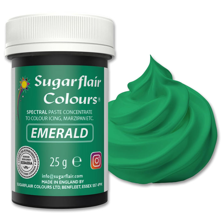 Sugarflair Spectral Eucalyptus Lebensmittelfarbe Paste, Hochkonzentrierte Lebensmittelfarbe Für Buttercreme, Zuckerpaste, Royal Icing, Kuchenmischungen Und Mehr! Lebensmittelfarbstoff - 25G