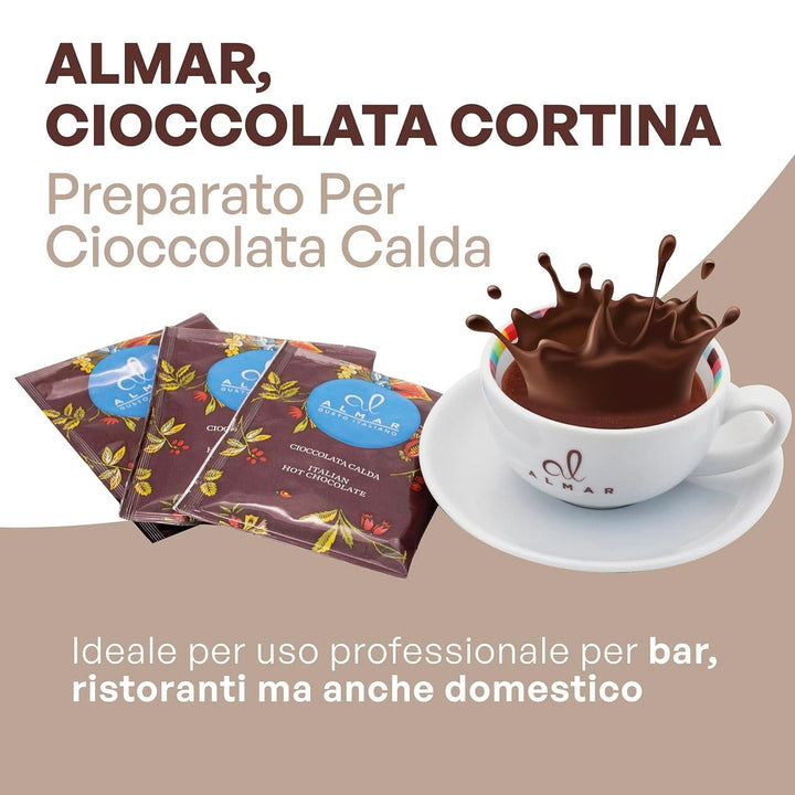 Ciocolată caldă italiană Cortina TART BITTER CHOCOLATE, 15 plicuri X 30 grame