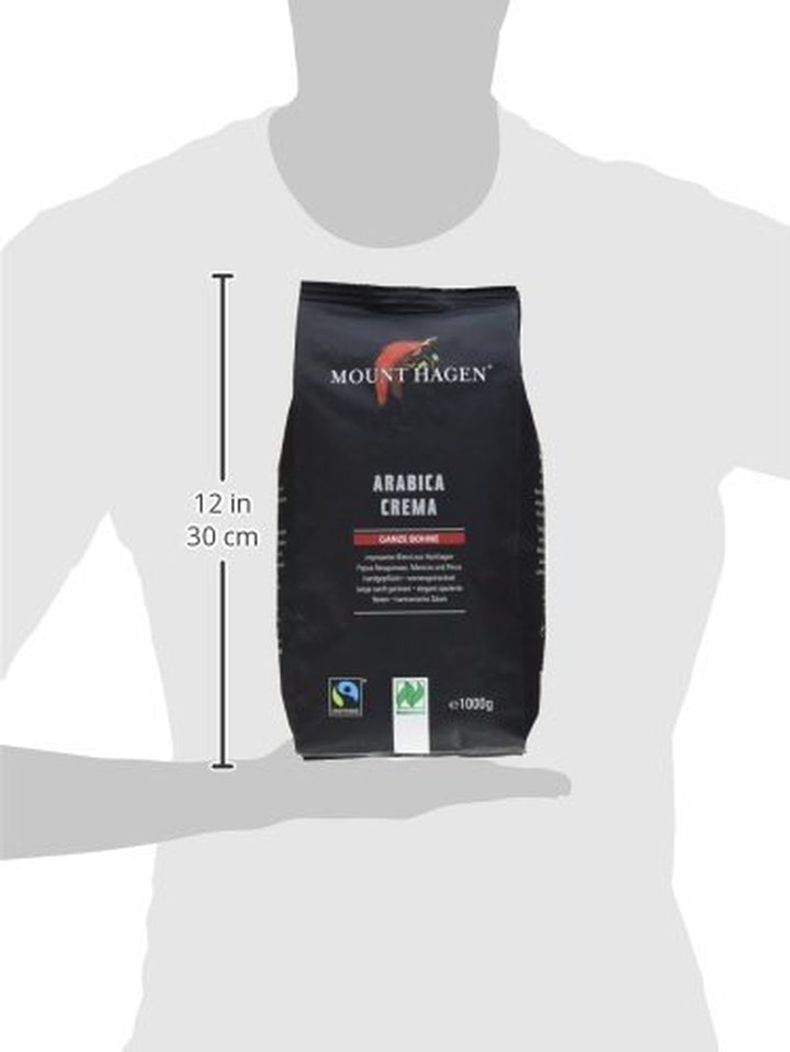 Bio FT Naturland Röstkaffee Arabica Crema, 1Kg Ganze Bohne