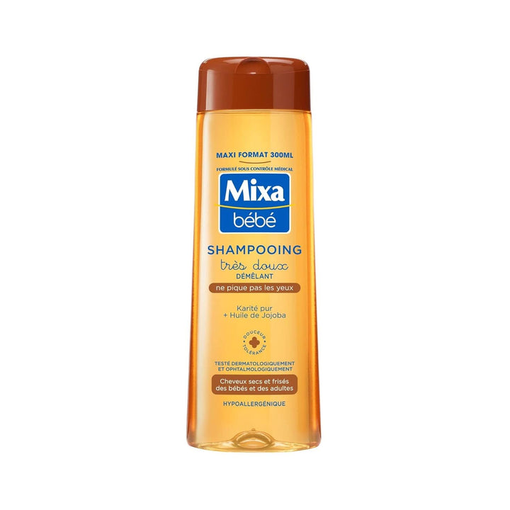 Mixa Bébé Shampoo Zum Entwirren, Sehr Weich, Shea, 300 Ml