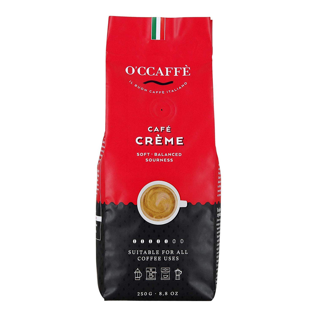 O'CCAFFÈ – Café Crème | 3 X 1 Kg Ganze Kaffeebohnen | Säurearmer, Aromatischer Kaffee Crema | Extra Langsame Trommelröstung Aus Italienischem Familienbetrieb