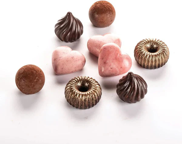 Silikomart 199384 Matriță 3D Pentru Ciocolată Flacără - Forme 3D Inedite Margine Interioară Rotunjită