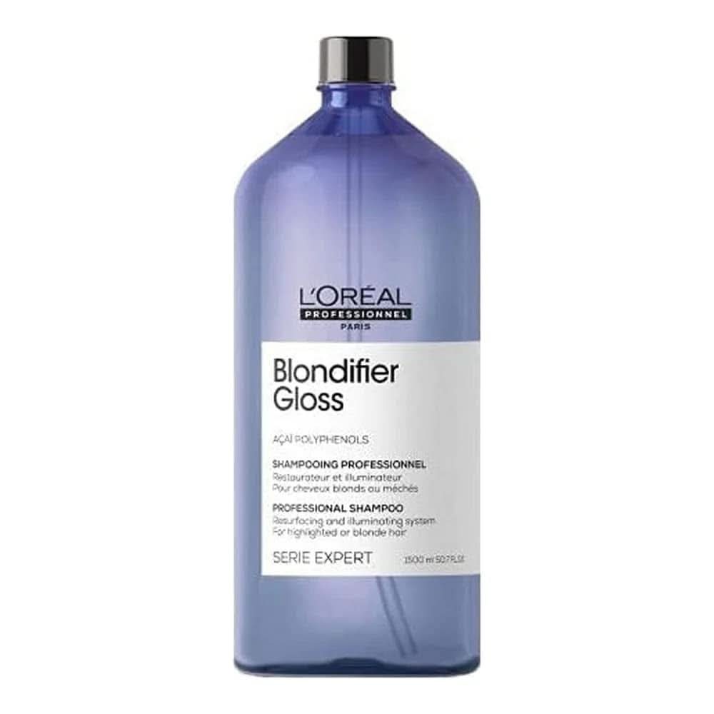 L'Oréal Professionnel Nährendes Haarshampoo Für Blondes Und Blondiertes Haar, Açaibeeren-Extrakt, Serie Expert, Blondifier Shampoo Gloss