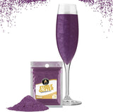 Twinkle My Drink® Glitter comestibil pentru băuturi, diverse culori, 12 grame Naty Shop Violet