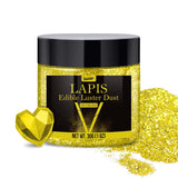 Glitter comestibil, praf, diverse culori, 30 grame Naty Shop Auriu Metalizat