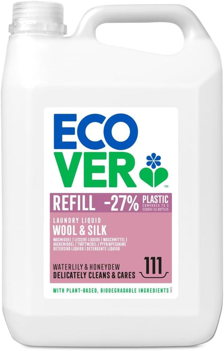Detergent Ecover Delicates Wool & Delicates (5 litri, 111 spalari), cu ingrediente vegetale, pentru textile delicate Naty Shop