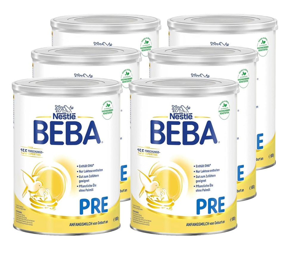 BEBA PRE Anfangsmilch Von Geburt An, Babynahrung Mit DHA, Nur Laktose, Ohne Palmöl, 3Er Pack (3 X 800G)