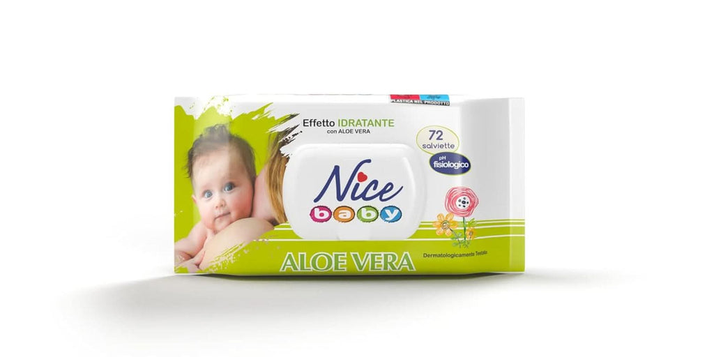 Reinigungstücher Für Kinder Und Babys – Mit Aloe Vera Und Arganöl – Dermatologisch Getestet – Physiologischer Ph-Wert – Maxi-Format: Packung Mit 72 Tüchern – Nice