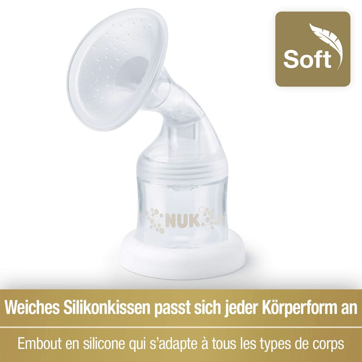 NUK Nature Sense Elektrische Doppelmilchpumpe | Mit Akku, Lcd-Display 2X 150 Ml Muttermilchbehälter