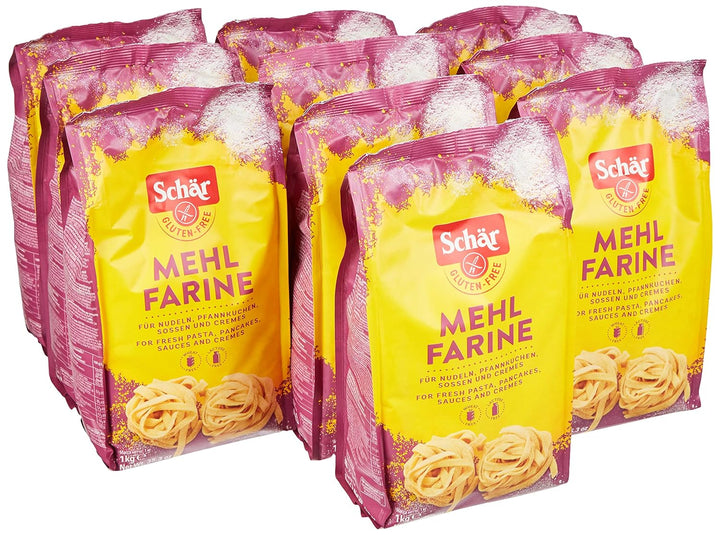 Mehl "Farine" - Basismehlmischung Glutenfrei 1Kg, 10Er Pack