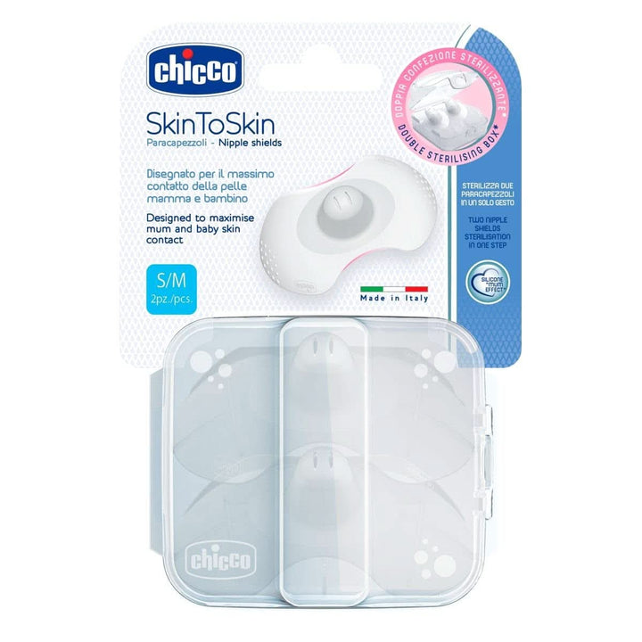 Chicco 00009033000000 Skintoskin Brustwarzenschoner, Silikon, Transparent