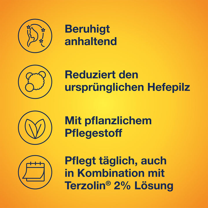 Terzolin Expert Shampoo Für Fettige Kopfhaut & Haar, Anti-Schuppen, Gegen Juckreiz, Mit Crinipan PMC Green, Feuchtigkeitsspendend, 200 Ml