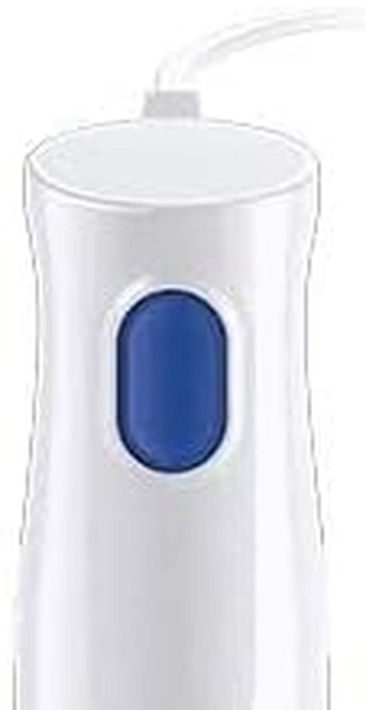 Braun Stabmixer MQ10.001PWH + Messbecher 600 Ml, 5 Jahre Service, Leicht, Easytwist-System Zum Einfachen Wechseln Des Zubehörs, Splash Control-Technologie Ohne Spritzer