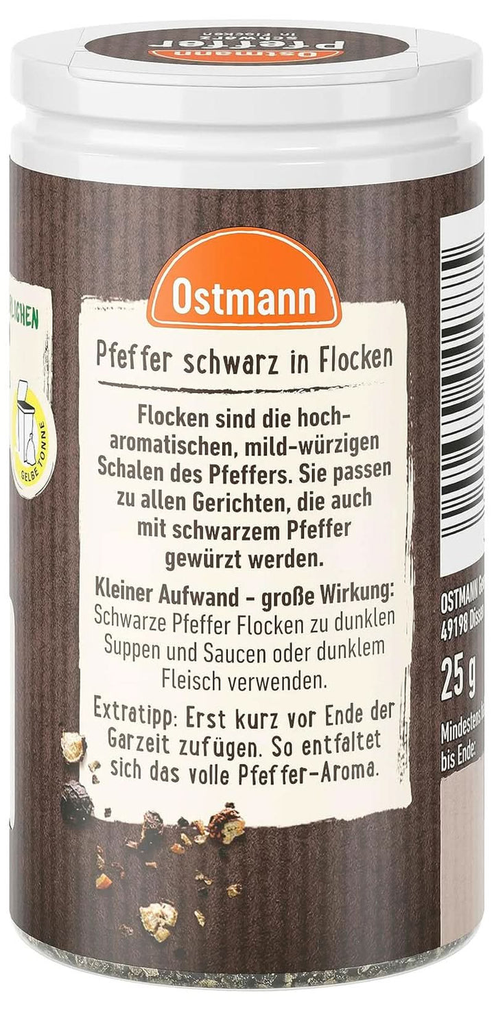 Ostmann - Fulgi de piper negru, 25 grame