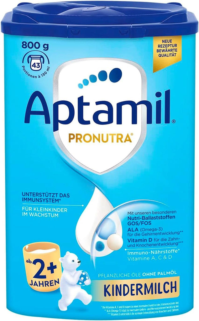 Aptamil Kindermilch 1 plus – Für Kleinkinder Im Wachstum – Mit Wichtigen Nährstoffen - Ohne Palmöl – 1 X 800 G – 42 Portionen À 130 Ml