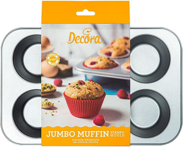 0070040 Backform 6 Jumbo Muffin Ø 9 Cm - 34 X 22 X 4,5 Cm