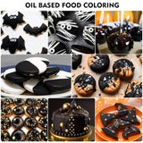 Colorant Alimentar Solubil În Grăsimi Pentru Ciocolată - 60 Ml Negru, Potrivit Pentru Decorare Prăjituri Și Fondant