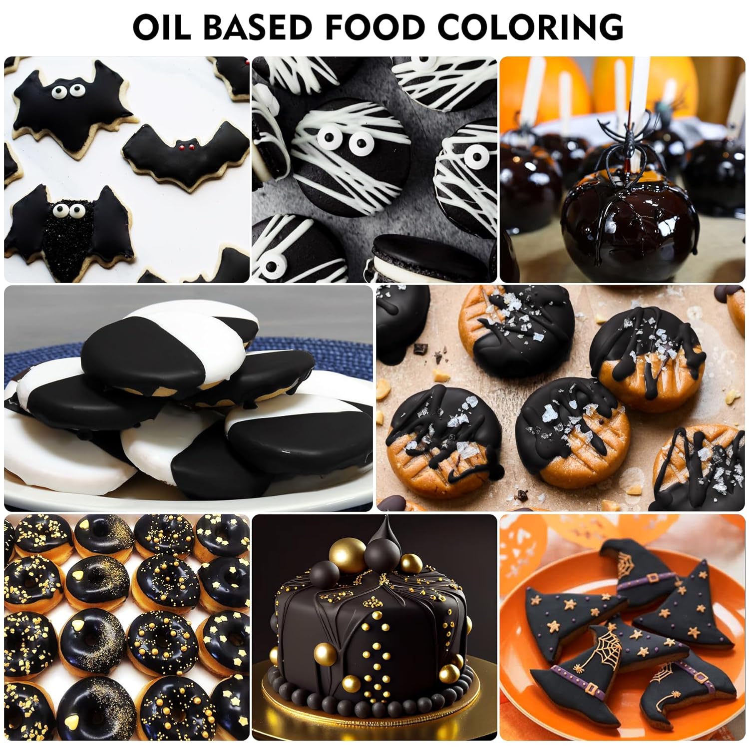 Colorant Alimentar Solubil În Grăsimi Pentru Ciocolată - 60 Ml Negru, Potrivit Pentru Decorare Prăjituri Și Fondant