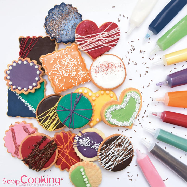 Scrapcooking - Schokoladenstift Braun - Zuckerschrift Schoko 25 G - Essbarer Dekorativer Zuckerstift - Schreiben Und Zeichnen - Beschriftung Von Fondant, Glasuren, Torten - 6801