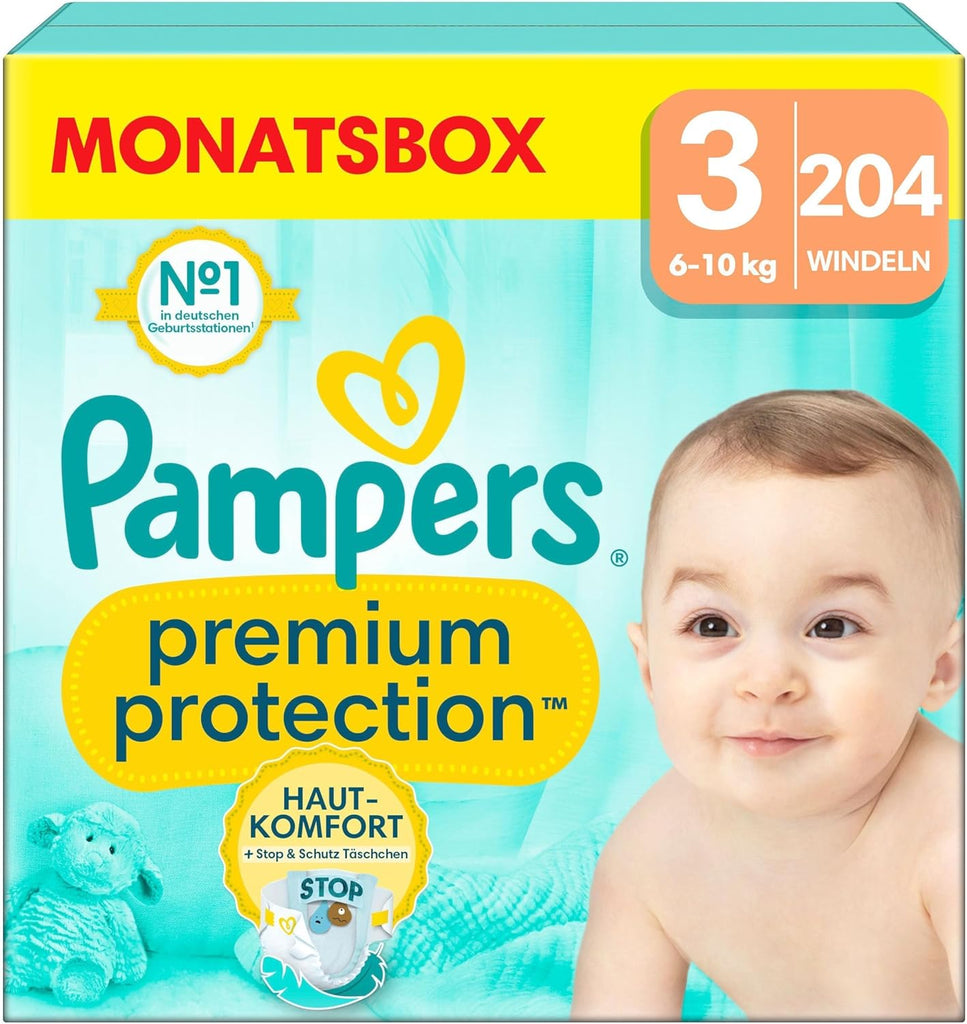 Pampers Baby Nappies mărimea 4, Premium Protection, Nappies, 174 buc. , 9Kg - 14Kg