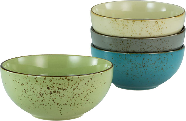 Creatable, 23422, Serie Nature Collection - Poke Bowl, 4-Teiliges Geschirrset, Bowl-Set Aus Steinzeug, Spülmaschinen- Und Mikrowellengeeignet, Qualitätsproduktion