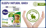 Sleepy 3X Jumbo Natural Baby Scutece, fabricate din bumbac organic și extract de bambus Naty Shop