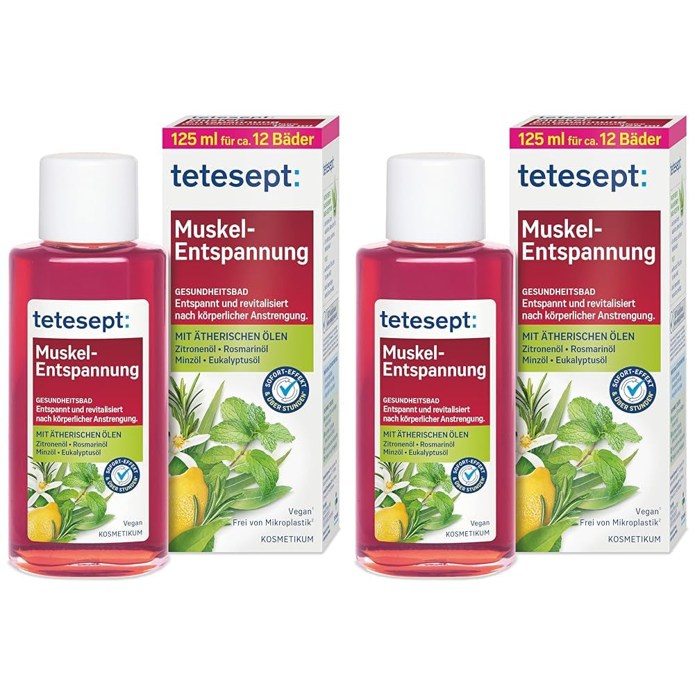 Tetesept Muskel, Aditiv de baie relaxant după efort fizic, 125 ml