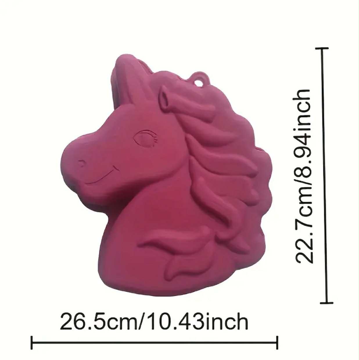 Formă De Coacere Unicorn Roz Din Silicon - Non-Toxică, Antiaderentă, Ușor De Curățat, Ideală Pentru Prăjituri Și Torturi