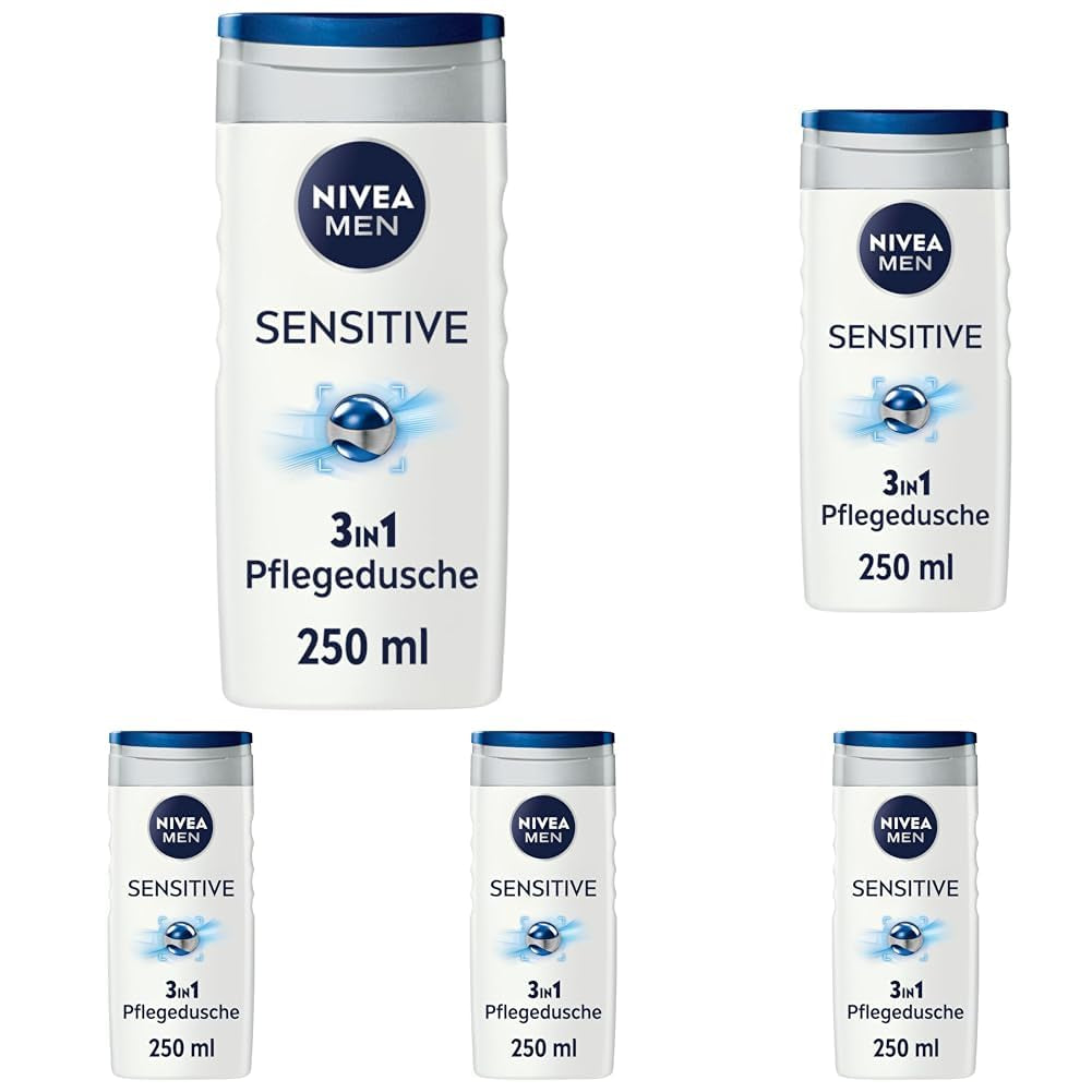 NIVEA MEN Sensitive, gel de duș neutru pentru pielea sensibilă, 250 ml