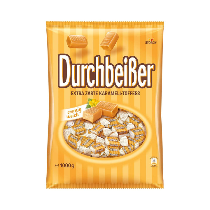 Durchbeißer – 1 X 425G – Karamell Toffees, Extra Zarte Karamell Bonbons