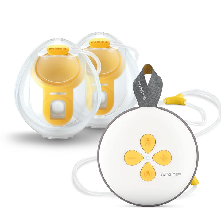 Medela Swing Maxi Elektrische Doppelpumpe – Über USB Aufladbar – Mehr Milch in Kürzerer Zeit – Mit Personalfit Flex Brusthauben Und Medela 2-Phasen-Expression-Technologie, 1 Stück (1Er Pack)