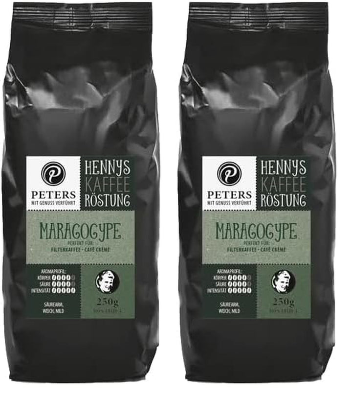 Peters Mit Genuss Verführt | Henny'S Röstung Crema Mild | Sprechender Kaffee AR | Augmented Reality App | Ganze Bohnen | Kaffeebohnen | Ideal Für Vollautomaten | Arabica | Mit Koffein | 250G