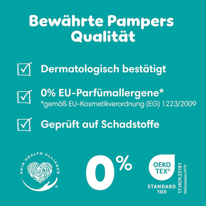 Pampers Paw Patrol (Baby-Dry), scutece mărimea 6 (13Kg-18Kg), ediție limitată, 164 de scutece, protecție completă împotriva scurgerilor până la 12H