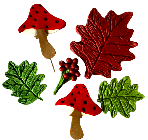 Set 6 decoratiuni comestibile, Toamna