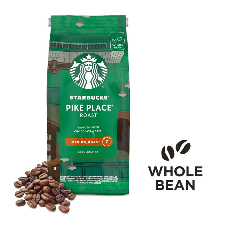 STARBUCKS Pike Place Roast, Mittlere Röstung, Ganze Kaffeebohnen 450G (4Er Pack)