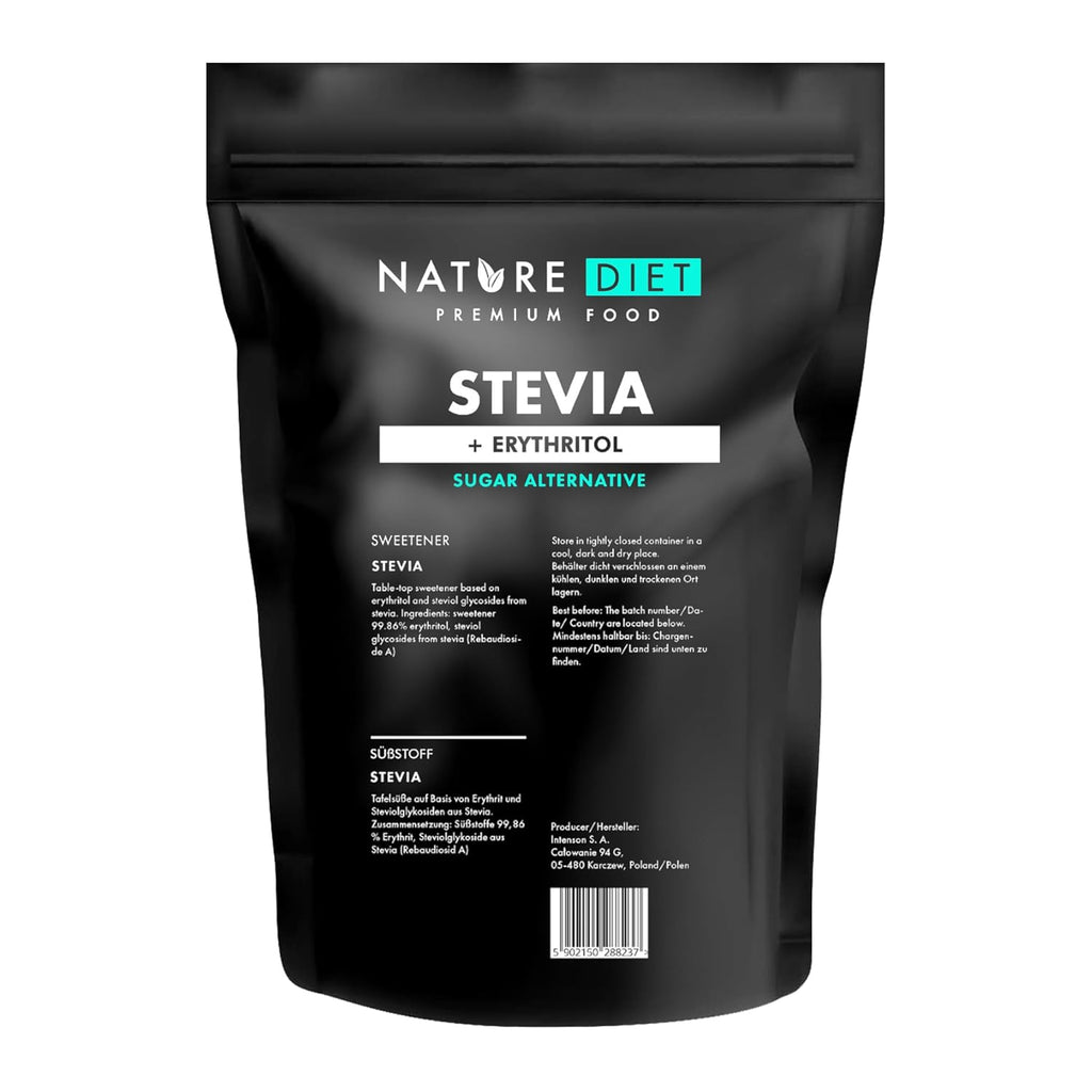 Nature Diet - Stevia Süßstoff 1000G | Natürlicher Süßstoff | Kalorienarm | Zuckerersatz