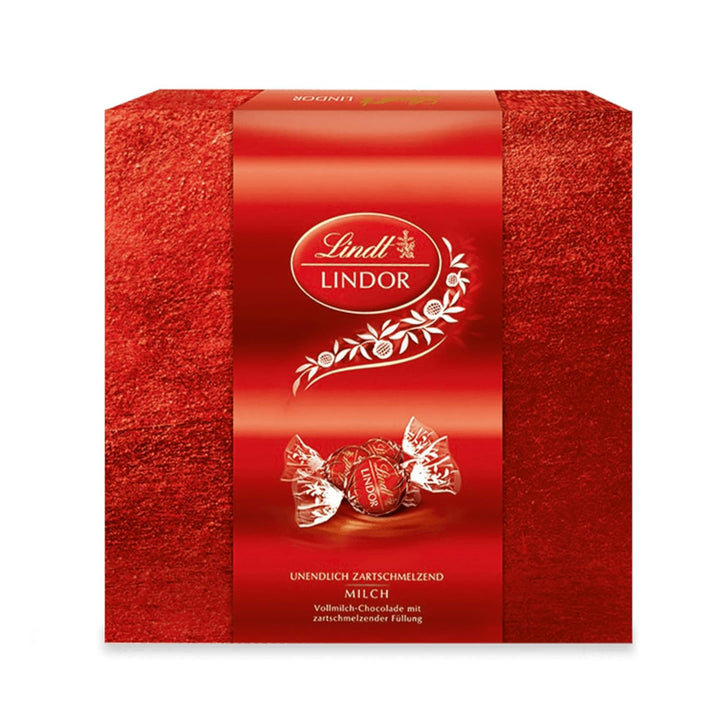 Lindt Schokolade LINDOR Mischung Silber | Ca. 26 Kugeln Mit Zartschmelzender Füllung in Den Sorten Milch, Caramel & Salz, Pistazie, Double Chocolate | Pralinen Geschenk | Schokoladengeschenk, 325G