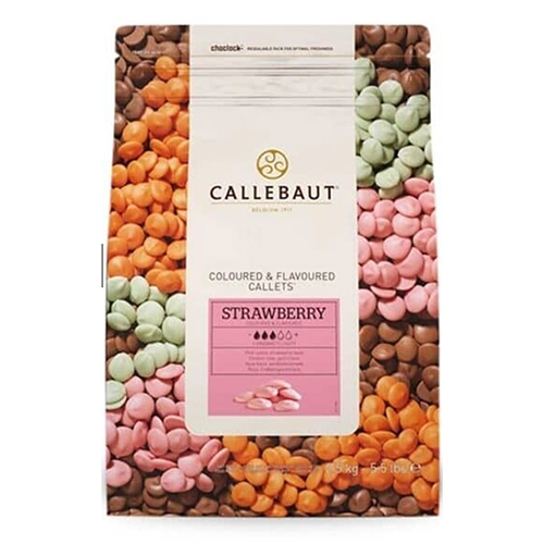 Ciocolata Callebaut, Capsuni, 300 gr vrac