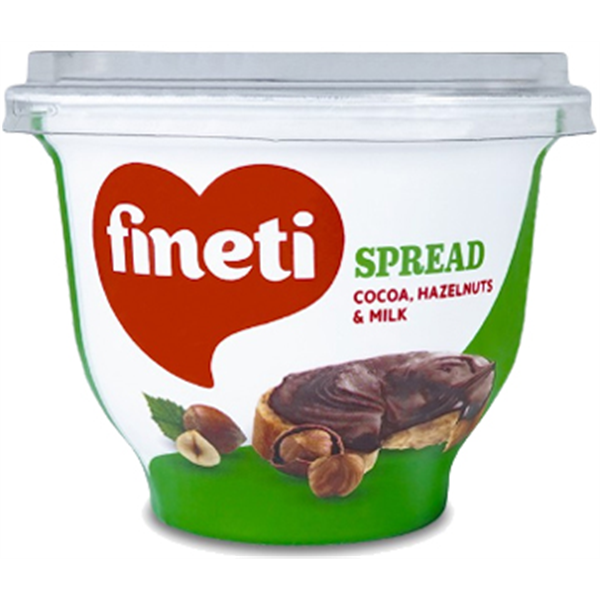 Fineti, Crema cu cacao, alune de padure si lapte 200g