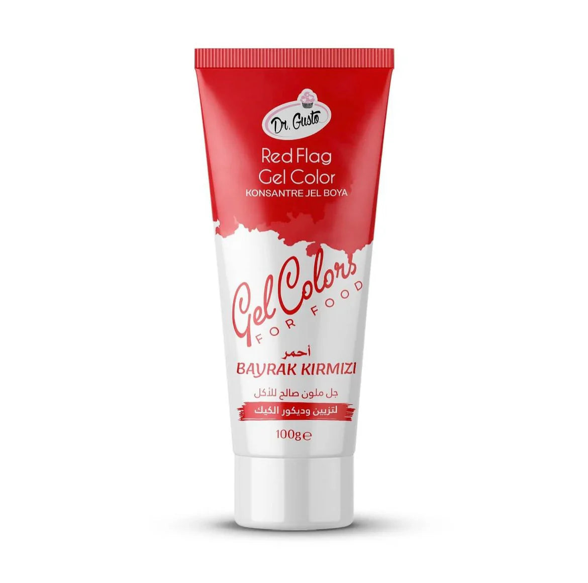 Colorant Alimentar Gel Rosu Flacara 100 Gram - Gel Concentrat Pentru Deserturi Culoare Intensa Economic