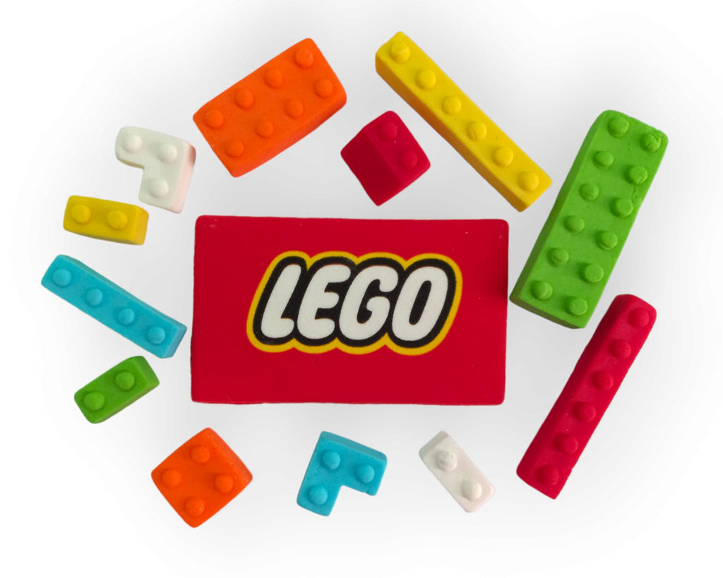 Decoratiune comestibila din zahar, Lego - Nati Shop 