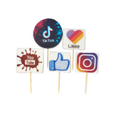 Decoratiuni Pasta De Zahăr TikTok - Ornamente Colorate Pentru Prăjituri Și Torturi Ușor De Modelat