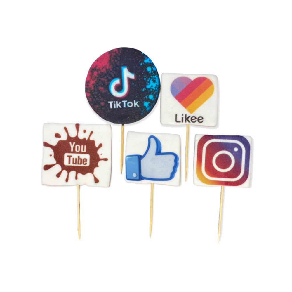 Decoratiuni Pasta De Zahăr TikTok - Ornamente Colorate Pentru Prăjituri Și Torturi Ușor De Modelat