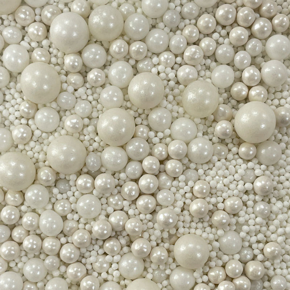 Sprinkles Mix Alb 100 g - Ideal Pentru Decoruri Dulci De Cofetărie Si Rezultat Rapid Si Strălucitor