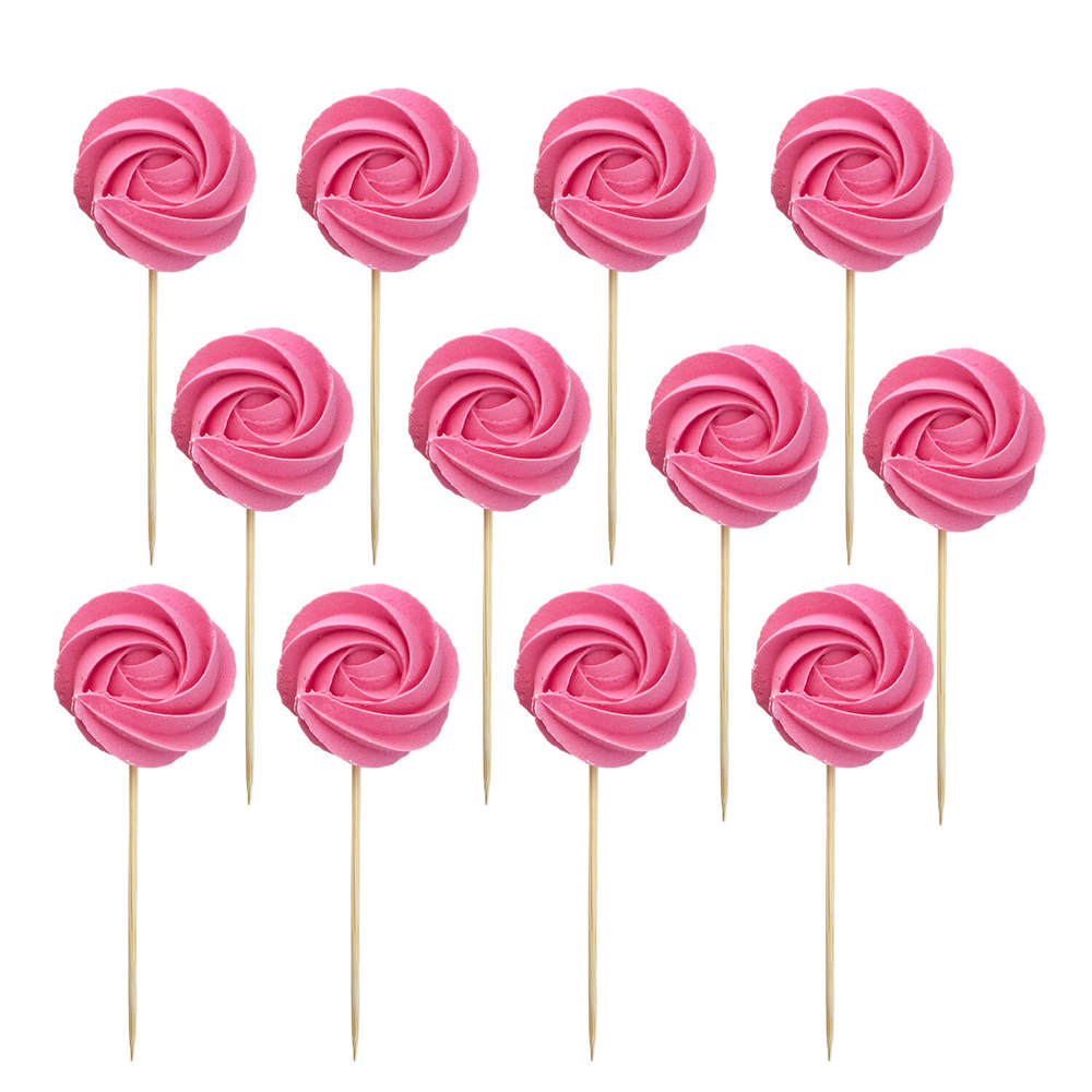 Pink edible meringue, 1 piece